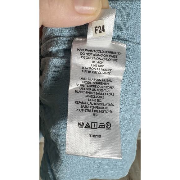 Urban Outfitters UO Forever Blue Tie Embroidered‎ Baby Doll Smock Dress Size XS - Picture 13 of 15